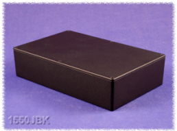 Aluminum die cast enclosure, (L x W x H) 275 x 175 x 62 mm, black (RAL 9005), IP54, 1550JBK