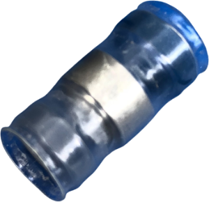 Butt connector with heat shrink insulation, natural, 15.75 mm