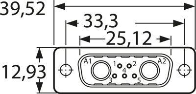 3007W2SCM99A10X CONEC D-Sub Connectors Image 3