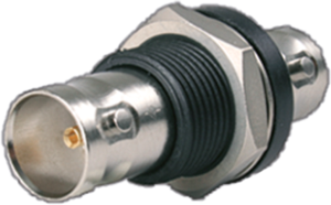 Coaxial adapter, 75 Ω, BNC socket to BNC socket, straight, 100027522
