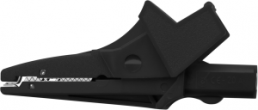 Safety alligator clip, black, max. 32 mm, L 91 mm, CAT III, socket 4 mm, SAK 6674 NI / SW