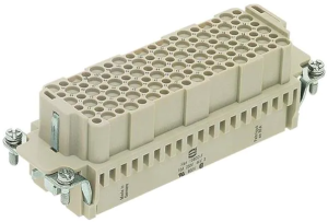 Socket contact insert, 24B, 108 pole, unequipped, crimp connection, with PE contact, 09161083101