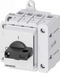 Main switch, Rotary actuator, 4 pole, 16 A, 690 V, (W x H x D) 60 x 60 x 77 mm, fixed mounting, 3LD3030-1TL11