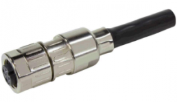 Socket, M12, 5 pole, crimp connection, screw locking, straight, 21038212513