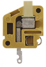 Through terminal block, solder connection, 0.5-4.0 mm², 1 pole, 32 A, 6 kV, yellow, 0300720000