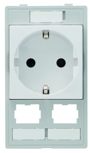 Outlet, gray, 16 A/250 V, Germany, 39500120450