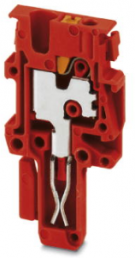 Plug, push-in connection, 0.14-1.5 mm², 1 pole, 17.5 A, 6 kV, red, 3212692