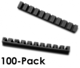 PCB Card Adaptors 51x5x6 mm, black, ABS, 1591Z100