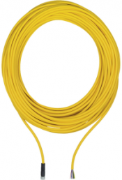 Sensor actuator cable, M8-cable socket, straight to open end, 8 pole, 10 m, PUR, yellow, 1.5 A, 533152