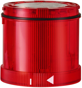 Xenon flash light element, Ø 70 mm, red, 230 VAC, IP65