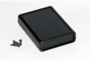 ABS handheld enclosure, (L x W x H) 91 x 66 x 21 mm, black (RAL 9005), IP54, 1593SBK