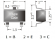 Bipolar junction transistor, NPN, 800 mA, 45 V, SMD, SOT-323, BC817-25W