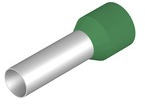Insulated Wire end ferrule, 16 mm², 28 mm/18 mm long, green, 0566000000