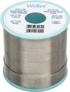 WSW SAC M1 1MM 500G Weller Solder Wires