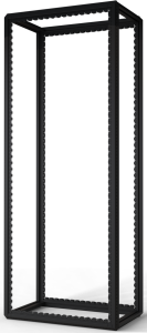 52 U cabinet rack, (H x W x D) 2450 x 600 x 1000 mm, steel, black gray, 20630-123