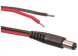 DC connection cable, 2 m, red/black, DC plug, 2.1 x 5.5 mm
