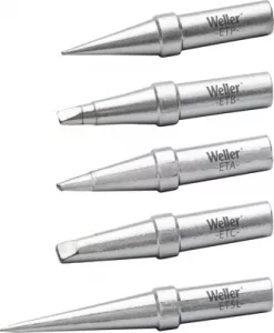 ET SOLDERING TIP SET Weller Soldering tips, desoldering tips and hot air nozzles