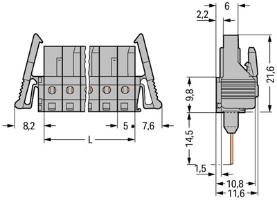 232-150/005-000/039-000 WAGO PCB Connection Systems Image 2