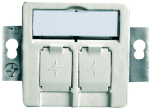 Junction box, 2xRJ45, Cat 6A, white, for AMJ-S, 100022972