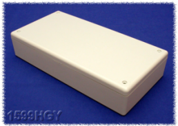 ABS handheld enclosure, (L x W x H) 220 x 110 x 44 mm, light gray (RAL 7035), IP54, 1599HGY