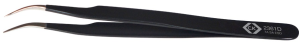 ESD precision tweezers, uninsulated, antimagnetic, stainless steel, 120 mm, T2361D