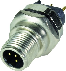 Plug, 5 pole, solder cup, screw locking, straight, 21033411531