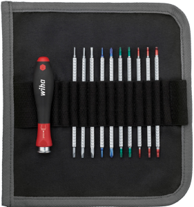 Screwdriver, PH000, PH00, PH0, PH1, 1.5 mm, 2 mm, 2.5 mm, 1.3 mm, 1.5 mm, 2.2 mm, 2.5 mm, 3.3 mm, 4 mm, Phillips/slotted/hexagon, L 120 mm, 269T11