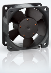 DC axial fan, 24 V, 60 x 60 x 25 mm, 33 m³/h, 28 dB, Ball bearing, ebm-papst, 614 N/2 M