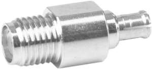 Coaxial adapter, 50 Ω, MCX plug to SMA socket, straight, 100024816