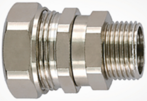 Straight hose fitting, M20, 20 mm, IP68, metal, (L) 41.8 mm