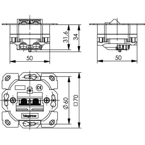 100022939 Telegärtner Accessories for Network Connectors Image 2