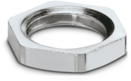 Counter nut, M12, 15 mm, silver, 1411240