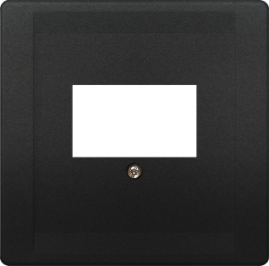 DELTA style cover plate for TAE/loudspeaker multimedia connections, anthracite