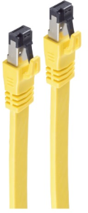 Patch cable, RJ45 plug, straight to RJ45 plug, straight, Cat 8.1, U/FTP, LSZH, 1.5 m, yellow