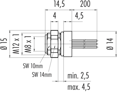 76 6518 1111 00008-0200 binder Sensor-Actuator Cables Image 2