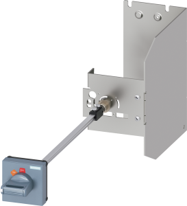 Door clutch rotary drive, (L x W x H) 598 x 102 x 195 mm, gray, for circuit breaker, 3RV2946-3B