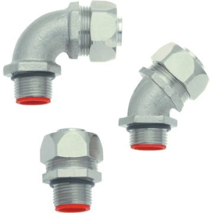 45° hose fitting, PG11, brass, nickel-plated, IP67, metal, (L) 33 mm