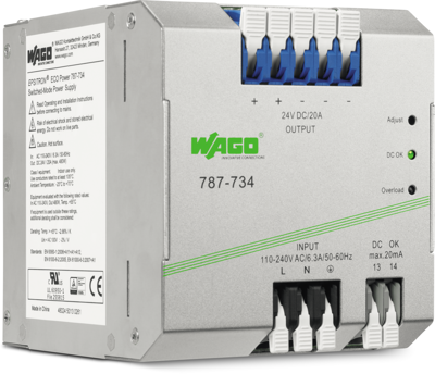787-734 WAGO DIN Rail Power Supplies