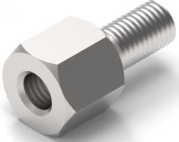 Hexagonal spacer bolt, External/Internal Thread, M3/M3, 18 mm, polyamide