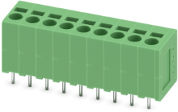 PCB terminal, 9 pole, pitch 5 mm, AWG 24-12, 24 A, spring-clamp connection, green, 1991163