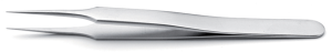 Precision tweezers, uninsulated, antimagnetic, stainless steel, 110 mm, 4A.SA.0
