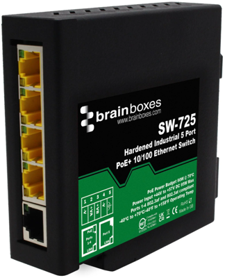 SW-725 BRAINBOXES Industrial ethernet switches Image 1