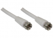 Coaxial Cable, F-plug (straight) to F-plug (straight), 75 Ω, RG-59, grommet white, 2.5 m