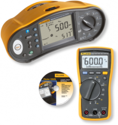 Installation tester kit 1664 SCH-DMM/F, CAT III 500 V, CAT IV 300 V, 20 MΩ to 1 GΩ, 500 V (DC), 500 V (AC)