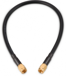 Coaxial cable, SMA plug (straight) to SMA plug (straight), 50 Ω, RG-58C/U, grommet black, 152.4 mm, 65503503515301