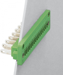 PCB Connector, 7 pole, pitch 3.81 mm, straight, green, 1829390