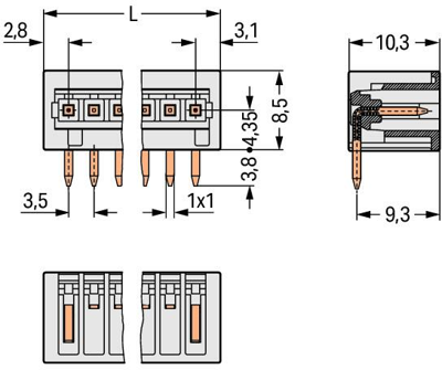 734-170 WAGO PCB Connection Systems Image 2