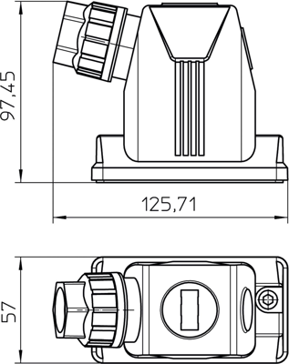 2716760000 Weidmüller Housings for HDC Connectors Image 3