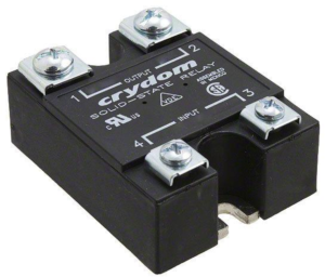 Solid state relay, 530 VAC, momentary switching, 3-32 VDC, 40 A, PCB mounting, D4840-10