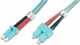 FO patch cable, LC to SC, 7 m, OM3, multimode 50/125 µm